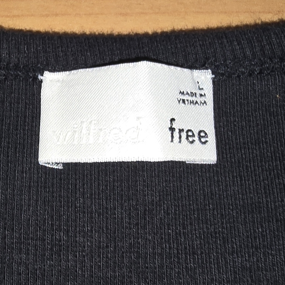 Wilfred Free OASIS DRESS Aritzia Wilfred Classic Black Mini Dress Large - Picture 10 of 10